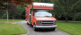 Water Damage and Mold Removal Truck At Commercial Job Site